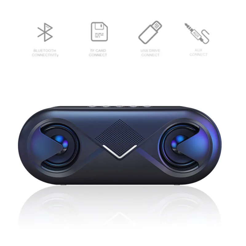 KEBIDU 10 Вт Портативный Беспроводной Bluetooth Динамик стерео Бас Hi Fi v5.0 Поддержка карта