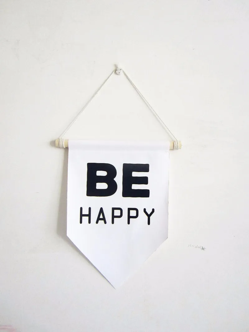 BE happy baby душ холст баннер флаг подарок на день рождения для детской комнаты декор |
