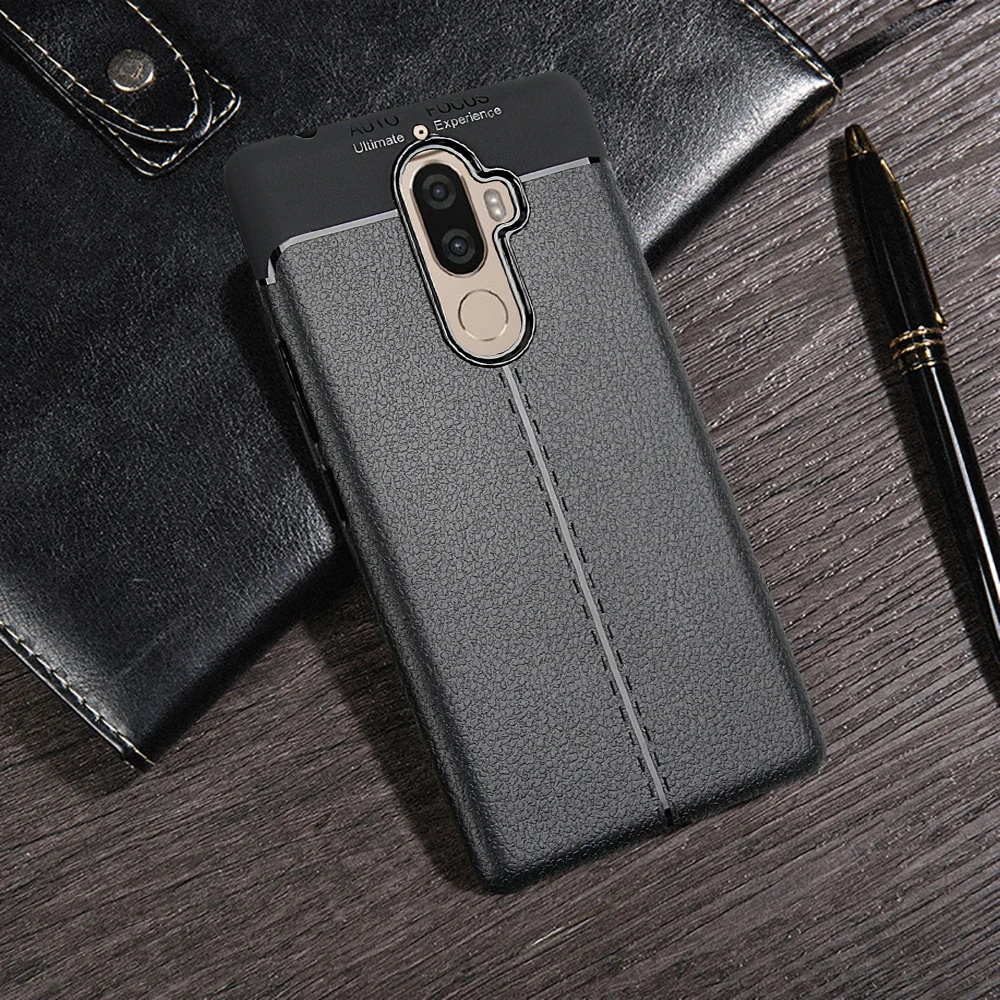 Для Lenovo K8 Note чехол тонкий кожаный узор противоударный защитный резиновый