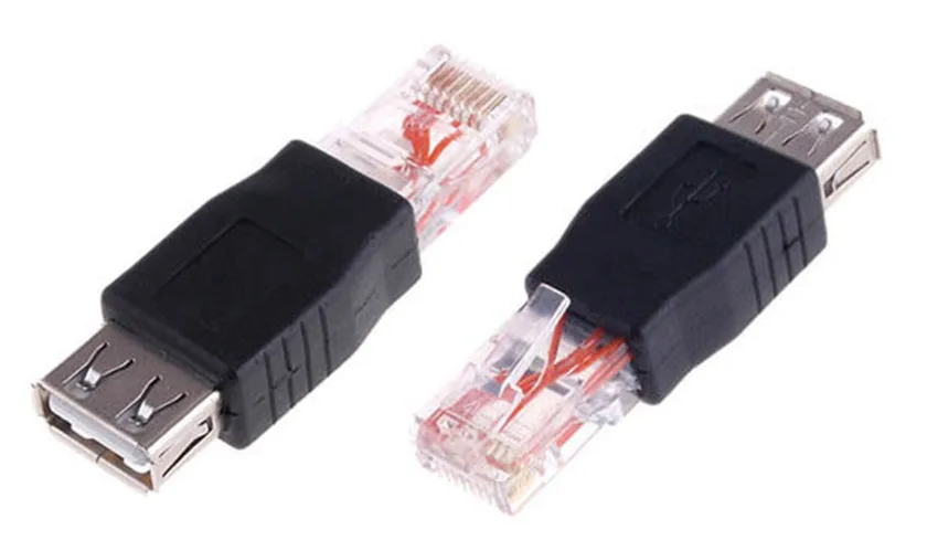 Адаптер со штыревыми соединителями RJ45 на USB AF A мама сетевая локальная сеть Ethernet|usb