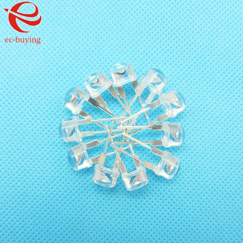 8 мм теплая белая соломенная шляпа светодиодные излучающие диоды сверхъяркая