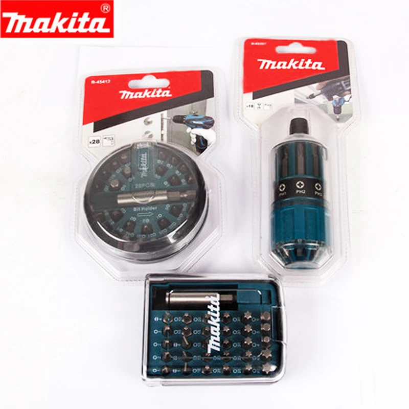 Япония Makita сверло набор шестигранные сверла крестообразная отвертка 18/28/31 шт. костюмы для электрической дрели и отвертка