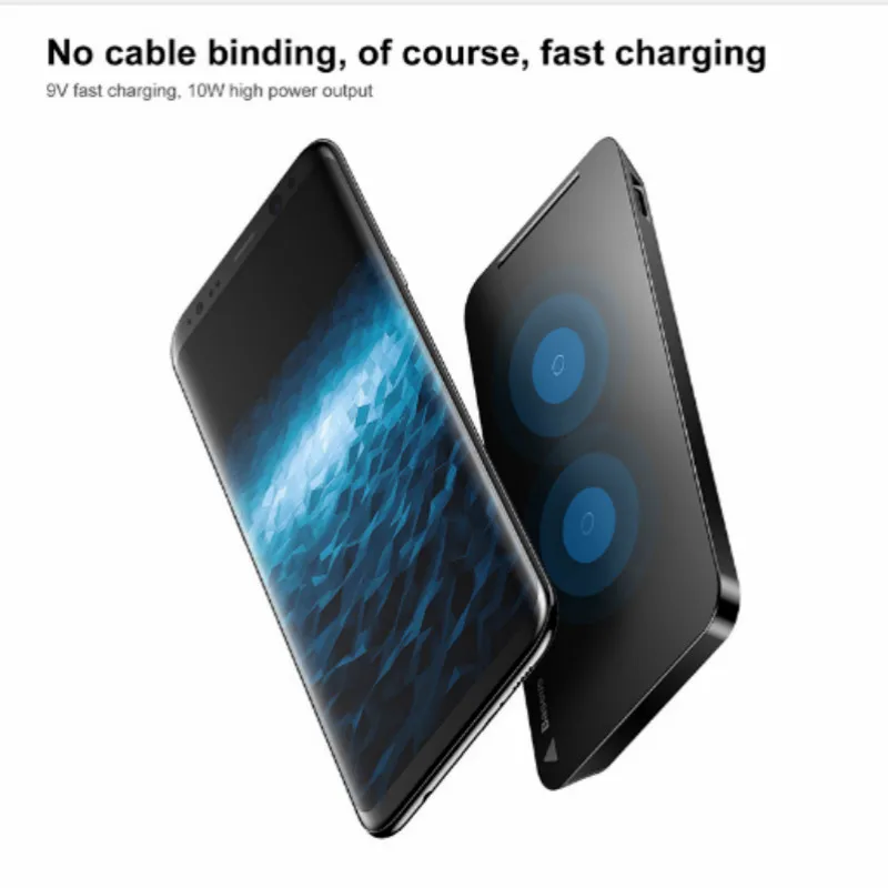 Беспроводное зарядное устройство Baseus Qi для iPhone X Samsung Note 8 S8 Plus S7 S6 Edge док станция