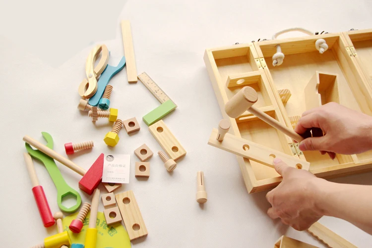 Деревянные строительные Игрушки для раннего образования многофункциональные