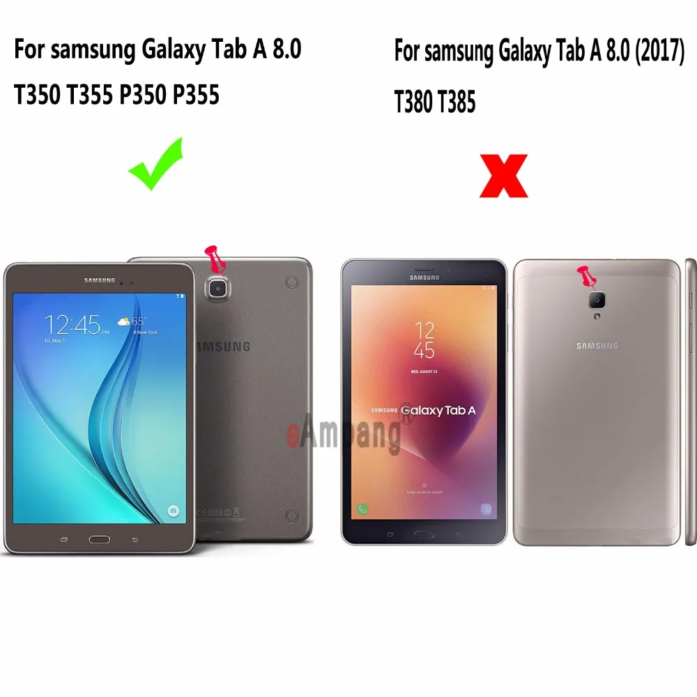 Экологически чистый планшет силиконовый мягкий чехол для samsung Galaxy Tab A 8,0 SM-T350 SM-T355 SM-P350 SM-P355 чехол Funda