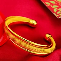 cuff bangle yellow gold filled classic womens bracelet bangle 12mm wide