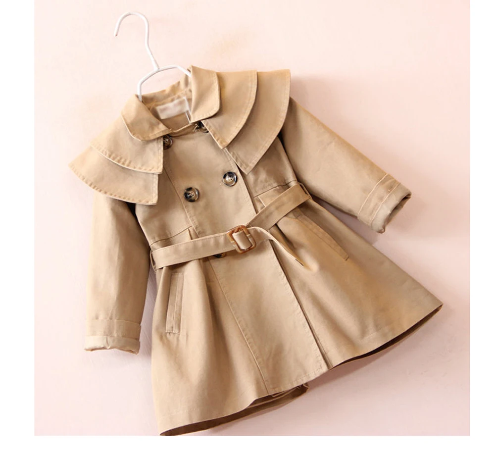 DIMUSI Autumn Girls Jacket Fashion Kids Trench Coats jacket Baby Casual Outwear Windbreaker Jackets Children's Clothing |