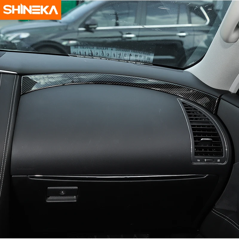 Декоративная накладка SHINEKA для панели приборной из АБС пластика Nissan патруль Y62 2017