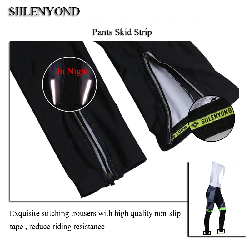 Siilenyond Pro ударопрочный Комплект Джерси для велоспорта MTB велосипедная одежда с длинным рукавом горная одежда для езды на велосипеде костюм