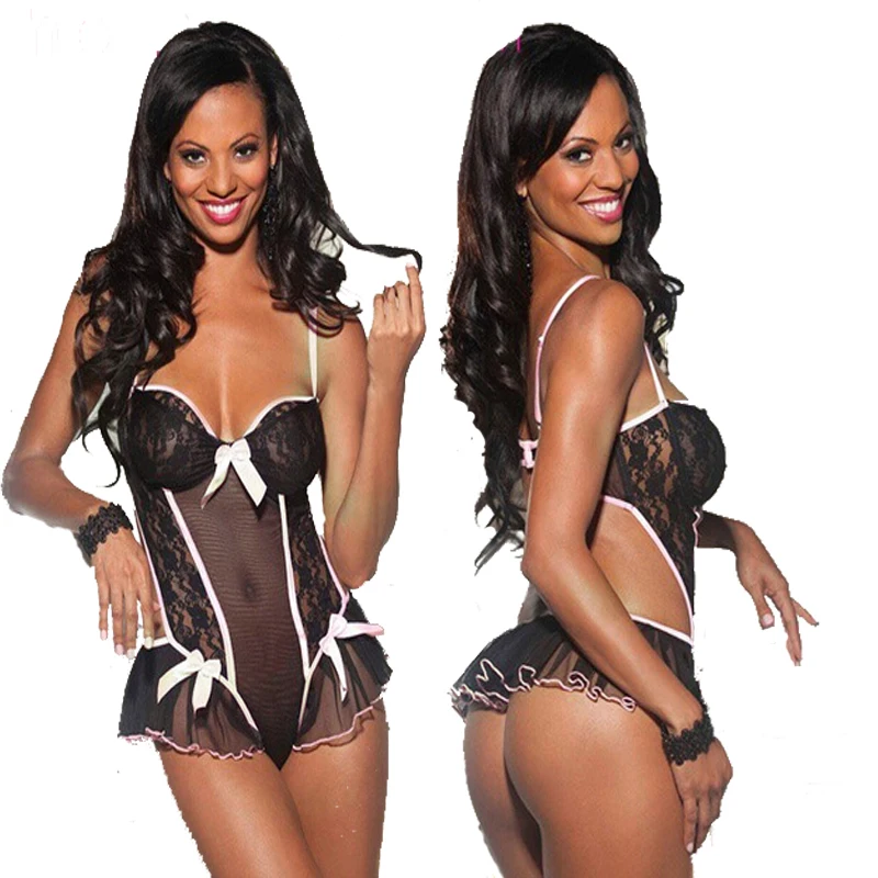 Оптовая продажа Новое Сексуальное нижнее белье черное прозрачное Сетчатое