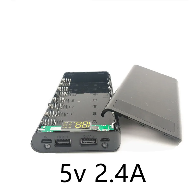 Лидер продаж 5 В двойной USB 8*18650 блок питания зарядное устройство для мобильного