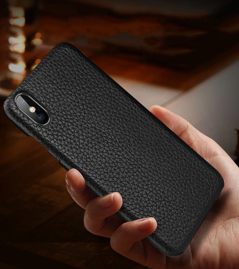 Первый слой из воловьей кожи, деловой чехол из натуральной кожи для Iphone XS MAX XS XR X, матовый чехол для телефона