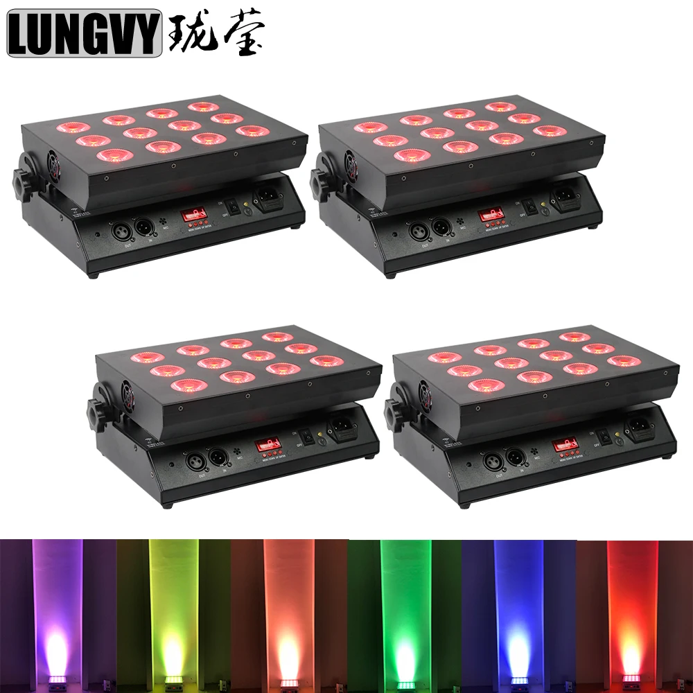 

Прожектор настенный светодиодный 6 в 1, 4 шт./лот, 12x18 Вт, RGBWA + UV