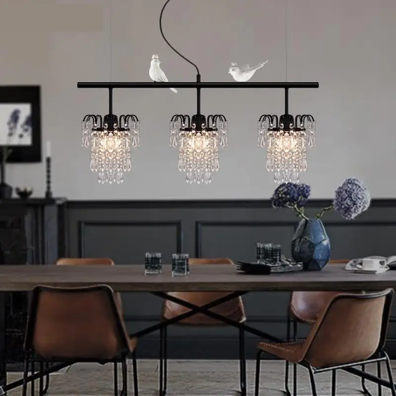 Современная роскошная Подвесная лампа для еды Европейский простой американский