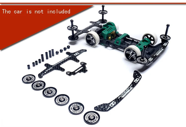 1 комплект S1/VS/TZ шасси обновления запасных частей комплект для Tamiya Mini 4WD гоночная модель автомобиля