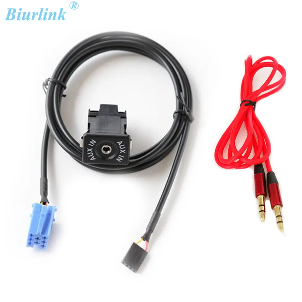 Aux кабель Biurlink 8 контактный порт переходник для Volkswagen VW Passat POLO Bora|cable iso|iso 8pinaux cable