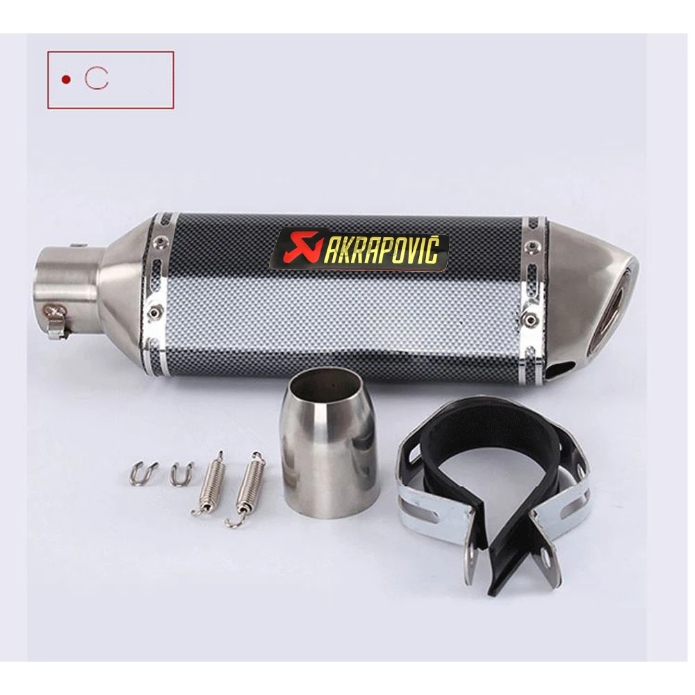 C 18 Akrapovic выхлопные мотоциклетные выхлопные крышки для yamaha xvs yz85 pw80 rd350 majesty 400 bws50 tdm v-max 1200 jog rr 50 xv250 - Цвет: C