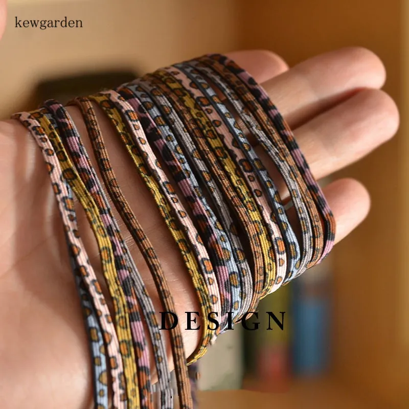 Kewgarden 3 мм эластичная резинка тесьма DIY лента для волос материал ленты плоская резинка для волос, аксессуары 20 м/лот