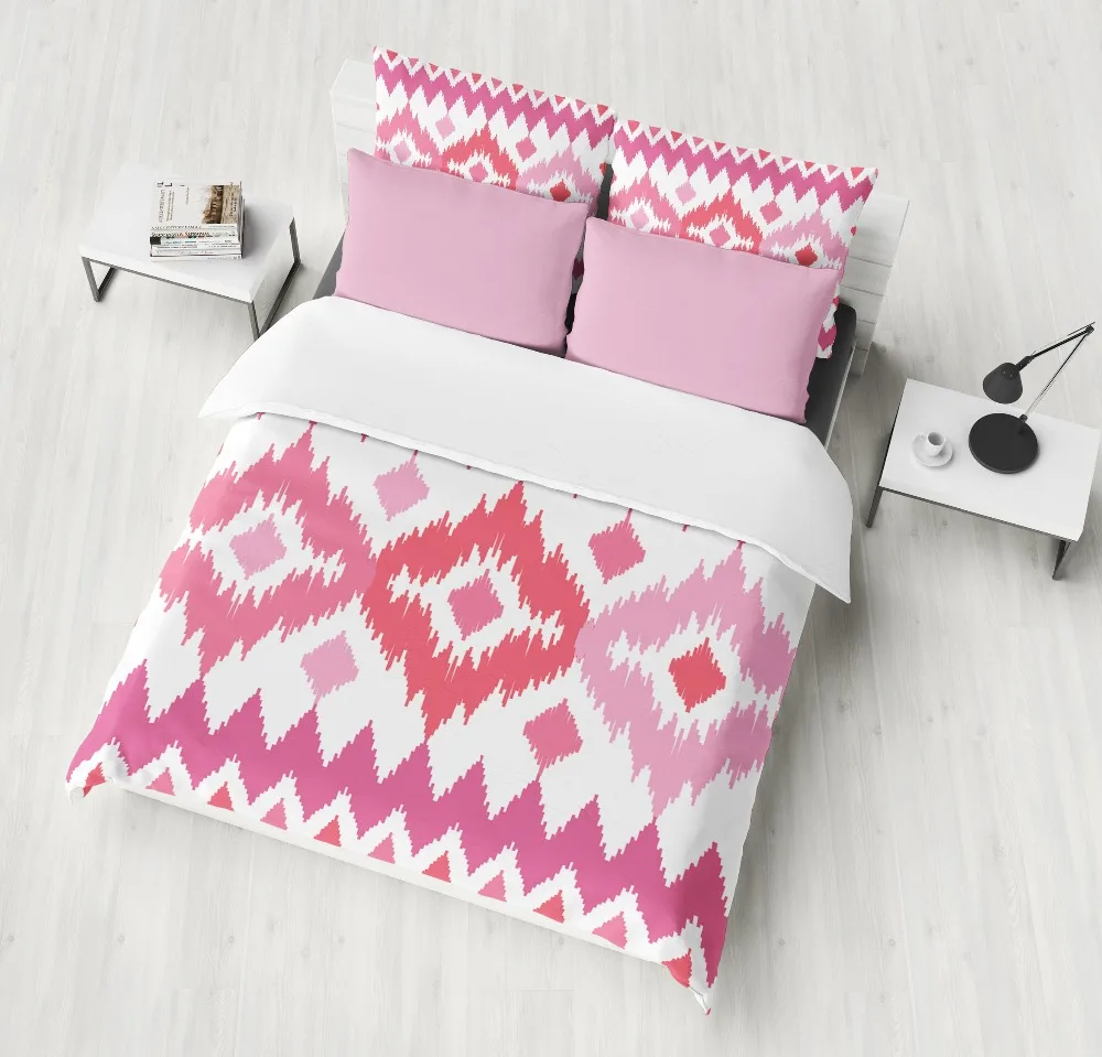 Home Textile fashion fresh Bedding Sets bule white flowers lilacs Pastoral style 3pcs Duvet Cover Soft Polyester bedclothes | Дом и сад