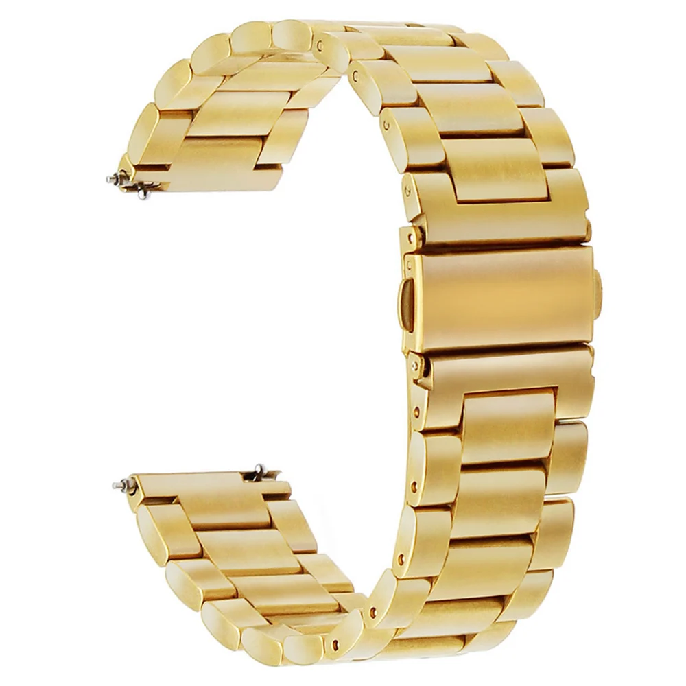 18 мм браслет для часов из нержавеющей стали + быстросъемные булавки увядающих