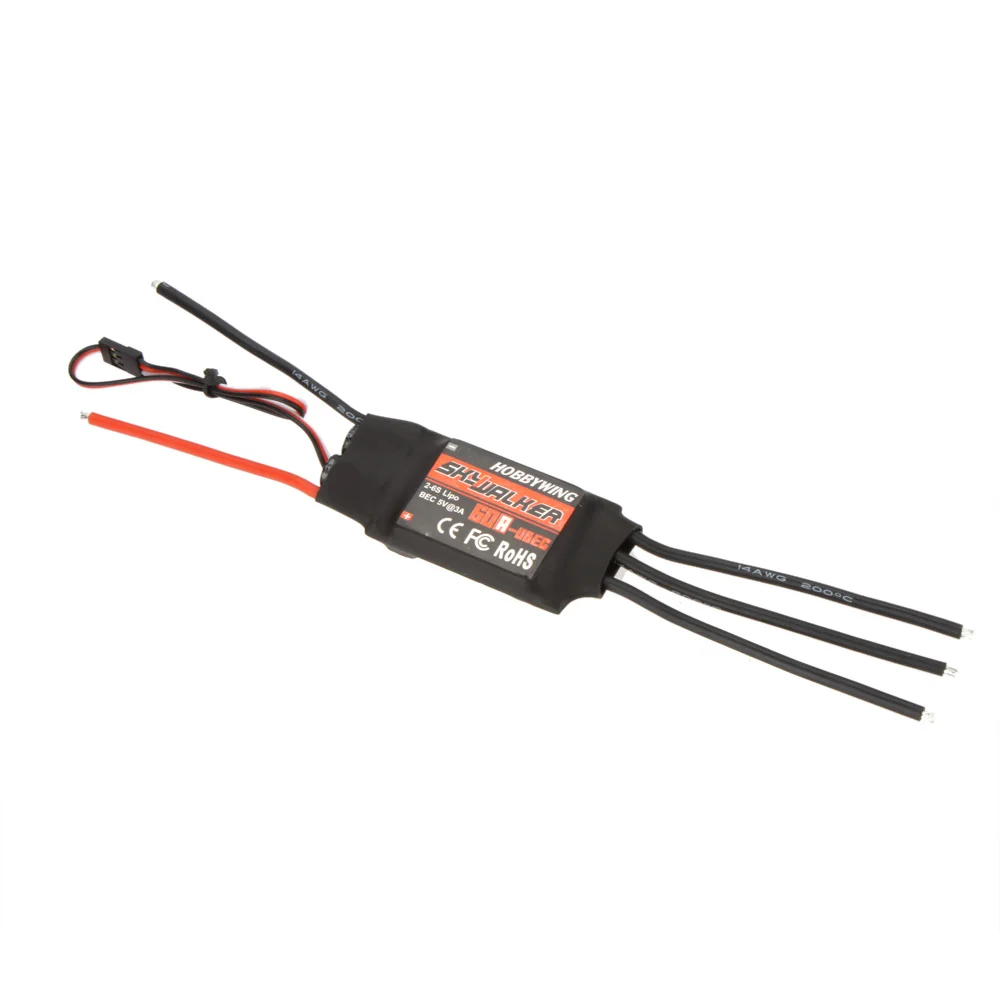 Hobbywing SkyWalker 60A бесщеточный ESC контроллер скорости с UBEC для RC Trex 500 частей | Игрушки и