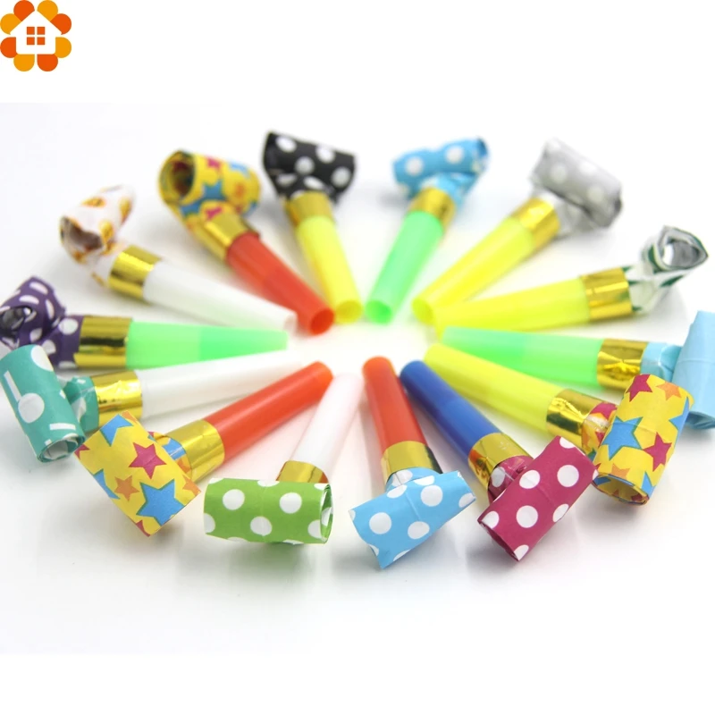 Кастрюли! 20 шт. цветные свистки в горошек свисток виде дракона детские подарки на