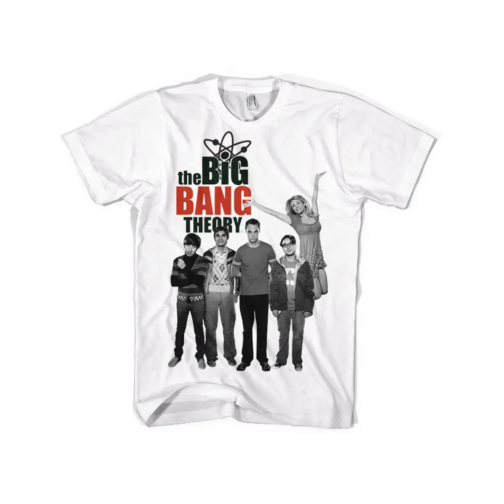Официальная Лицензия TBBT Теория большого взрыва литая Мужская футболка S XXL