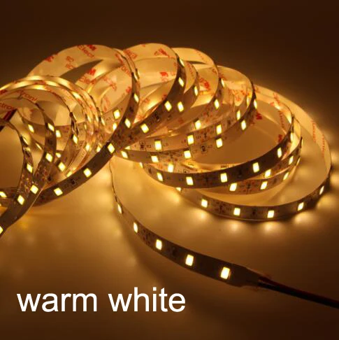 warm white Супер яркий SMD 5730 светодиодный светильник DC 12 В водонепроницаемый non/ip65 60 Светодиодный s/m яркий чем 5630/5050/3528 Fita Диодная лента лампа белая - Испускаемый цвет: warm white