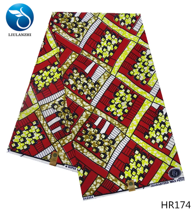 LIULANZHI африканская ткань с восковым принтом из хлопка, реального высокого качества, 6 ярдов для вечерних платьев HR165-181.