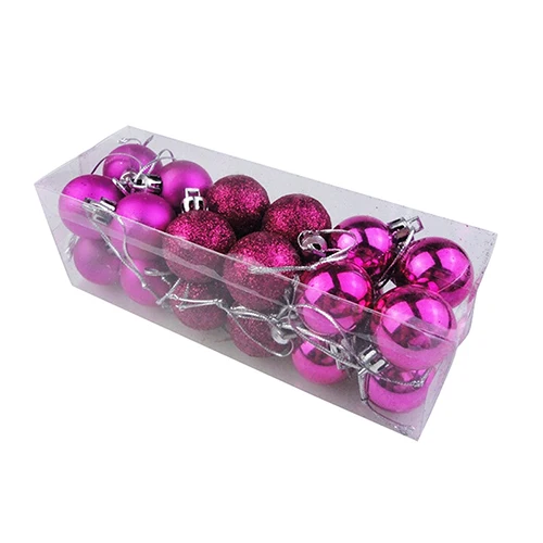 

24Pcs/lot 30mm Christmas Tree Decor Ball Bauble Hanging Xmas Party Ornament decorations for Home Christmas decorations