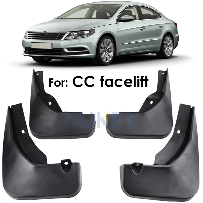 Набор литых брызговиков для Volkswagen VW CC 2013-2017 Брызговики передние задние