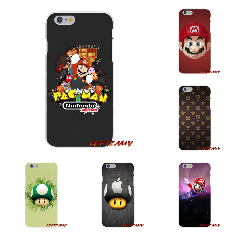 Чехлы Super Mario Bros грибы художественный постер для Sony Xperia M2 M4 M5 E3 XA Aqua Z Z1 Z2 Z3 Z5 compact LG K4 7