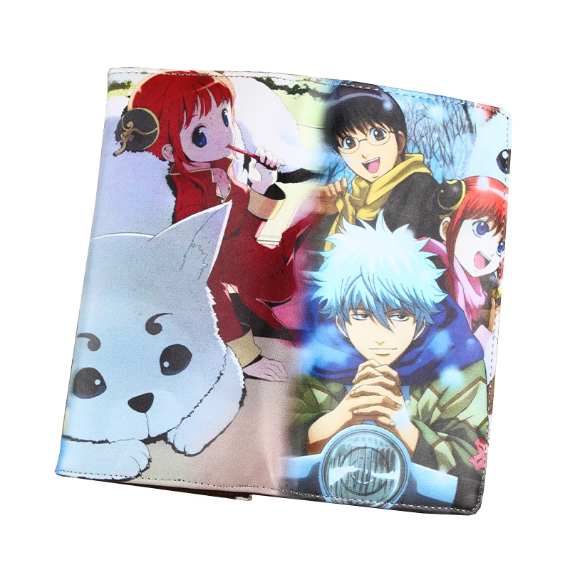 Длинный кошелек из искусственной кожи с принтом аниме GINTAMA Kagura Shinpachi Gintoki Sadaharu