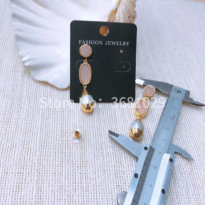 Fashionable and simple atmosphere joker modelling pearl earring drop shape female | Украшения и аксессуары