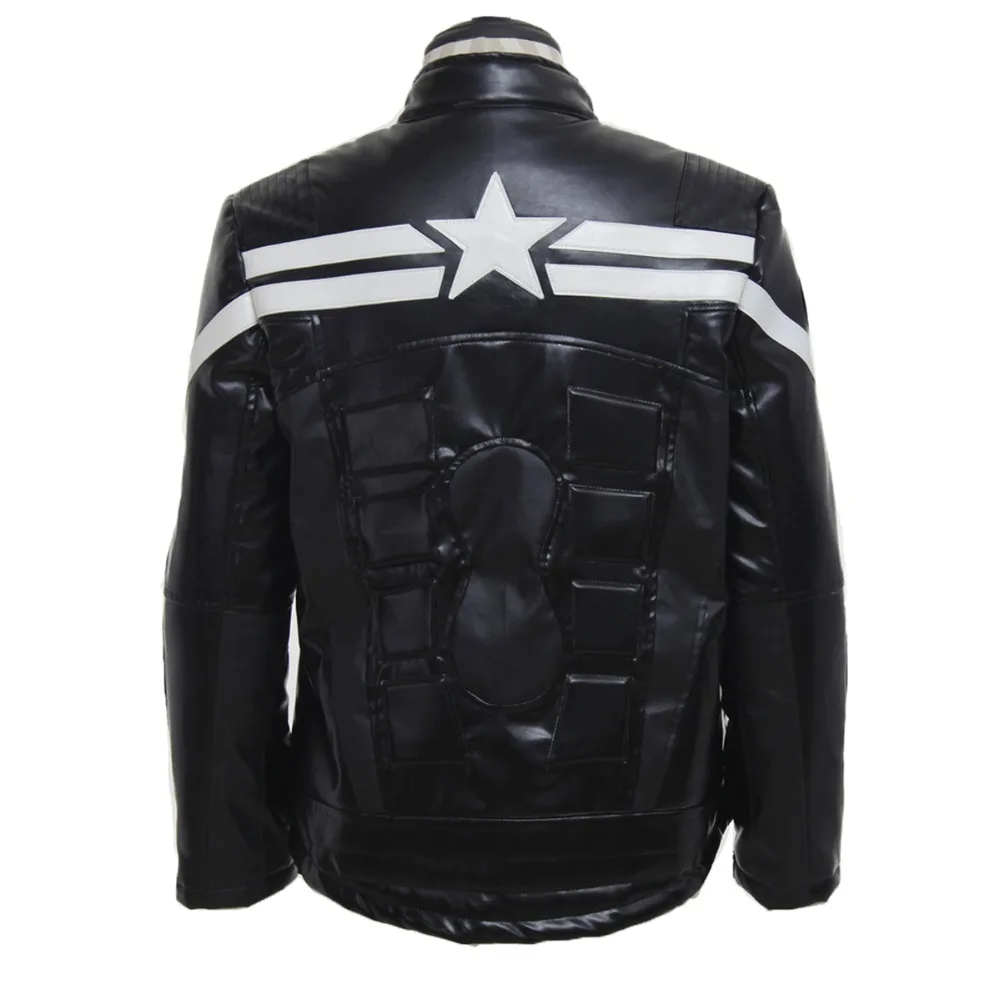 Мужской костюм супергероя Мстителей на Хэллоуин кожаный для косплея Стива