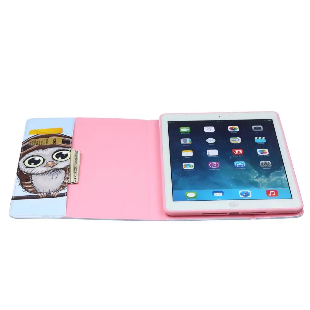 Новый Для Apple iPad 4 3 2 Чехол мода Сова Перо Флип кожаный бумажник чехол Подставка