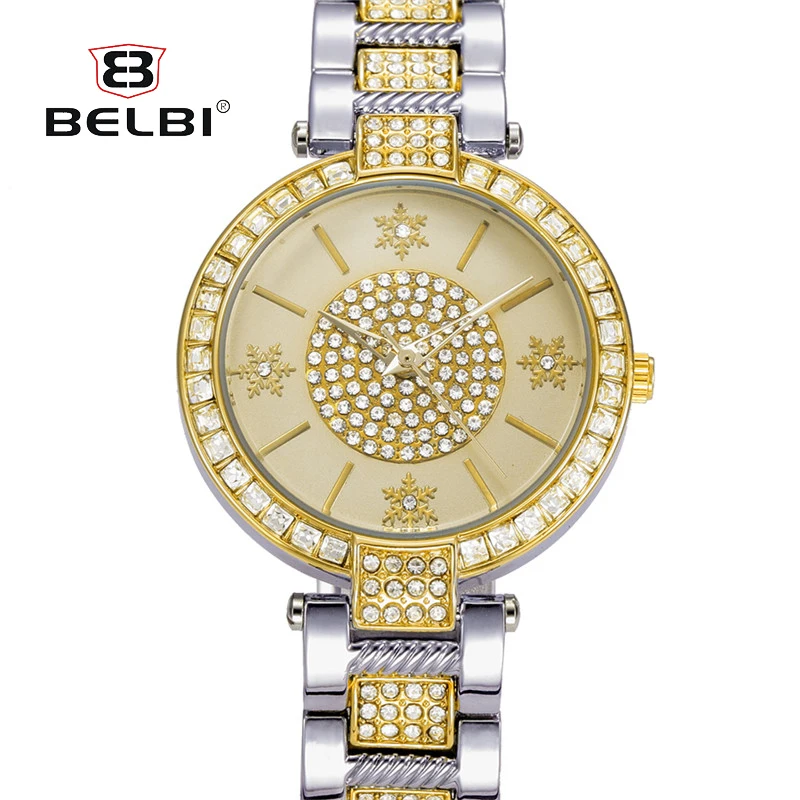 Новые Ретро Женские часы Роскошный полный алмазов Pin циферблат Для женщин