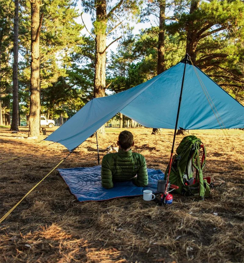 Naturehike сверхлегкий брезент 300 г Открытый Кемпинг выживания солнцезащитный тент 15D нейлон беседка Водонепроницаемый пляж палатка NH19T001-M