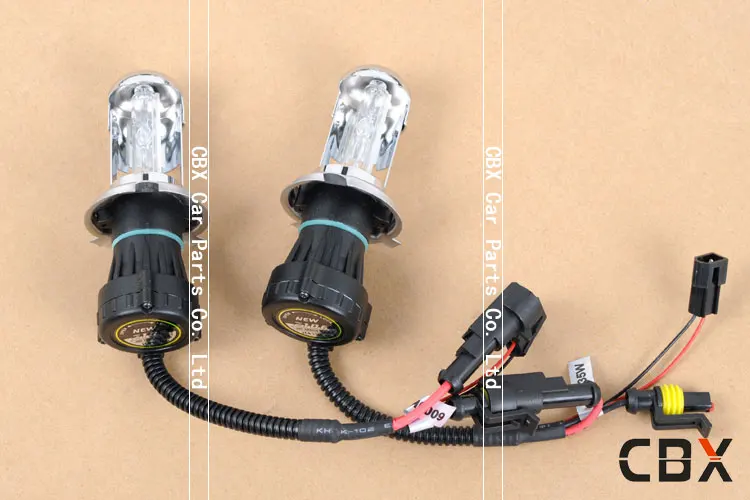 35 Вт AC 12 В H4 ксеноновая лампа HID Bi Xenon телескопическая HI/LO 4300K 5000K 6000K 8000K с проводным