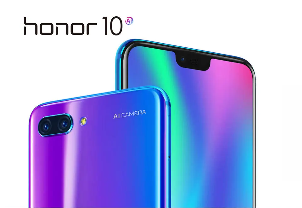 Смартфон Honor 10 с глобальной прошивкой Kirin 970 6 ГБ ОЗУ 128 Гб ПЗУ Android 8,1 NFC 5,84 ''3D изогнутый стеклянный экран Процессор AI
