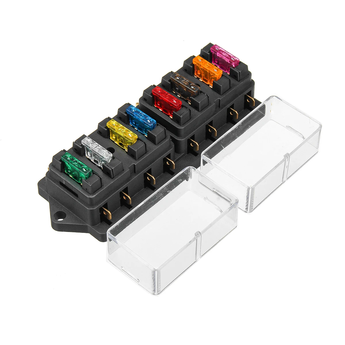 12 V универсальный двигатель 8 способ схема стандартная Контактная Пластина держатель плавкого предохранителя 3A 5A 7.5A 10A 15A 20A 25A 30A