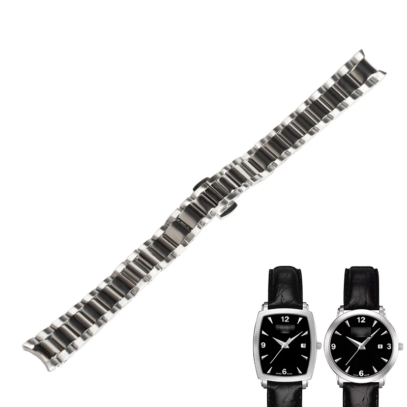 Sólida de Aço Verband para Tissot Faixas de Relógio Banda Inoxidável Verytime Wentula Mulher 13 mm 14 T057.210