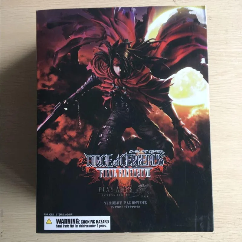 Final Fantasy 7 Vincent Valentine фигурки для игры в искусство Dirge of Cerberus BJD коллекционные игрушки 25 см - Цвет: With Box
