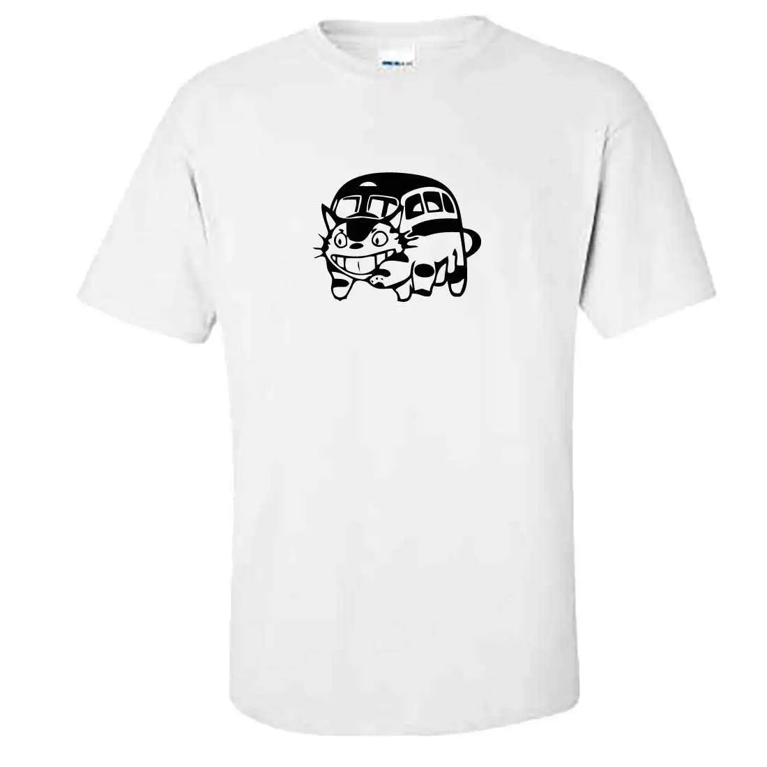 Футболка унисекс CATBUS Мой сосед Тоторо Мужская футболка с принтом кошачий автобус