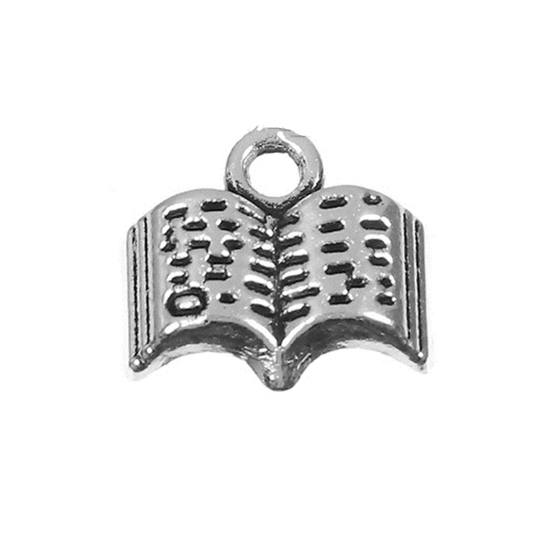 DoreenBeads Подвеска из сплава цинка &quotкнига&quot серебряный цвет в горошек подвески