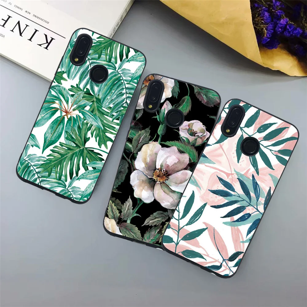 Filecase Phone Cover For Huawei P30 Lite Pro Case Soft TPU Silicone Covers Shell Nova 4e 4 e Flowers Funda |