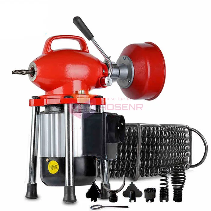 220V Профессиональный 3/4 '' 4''Dia секционные 99ft для чистки труб машина очистки