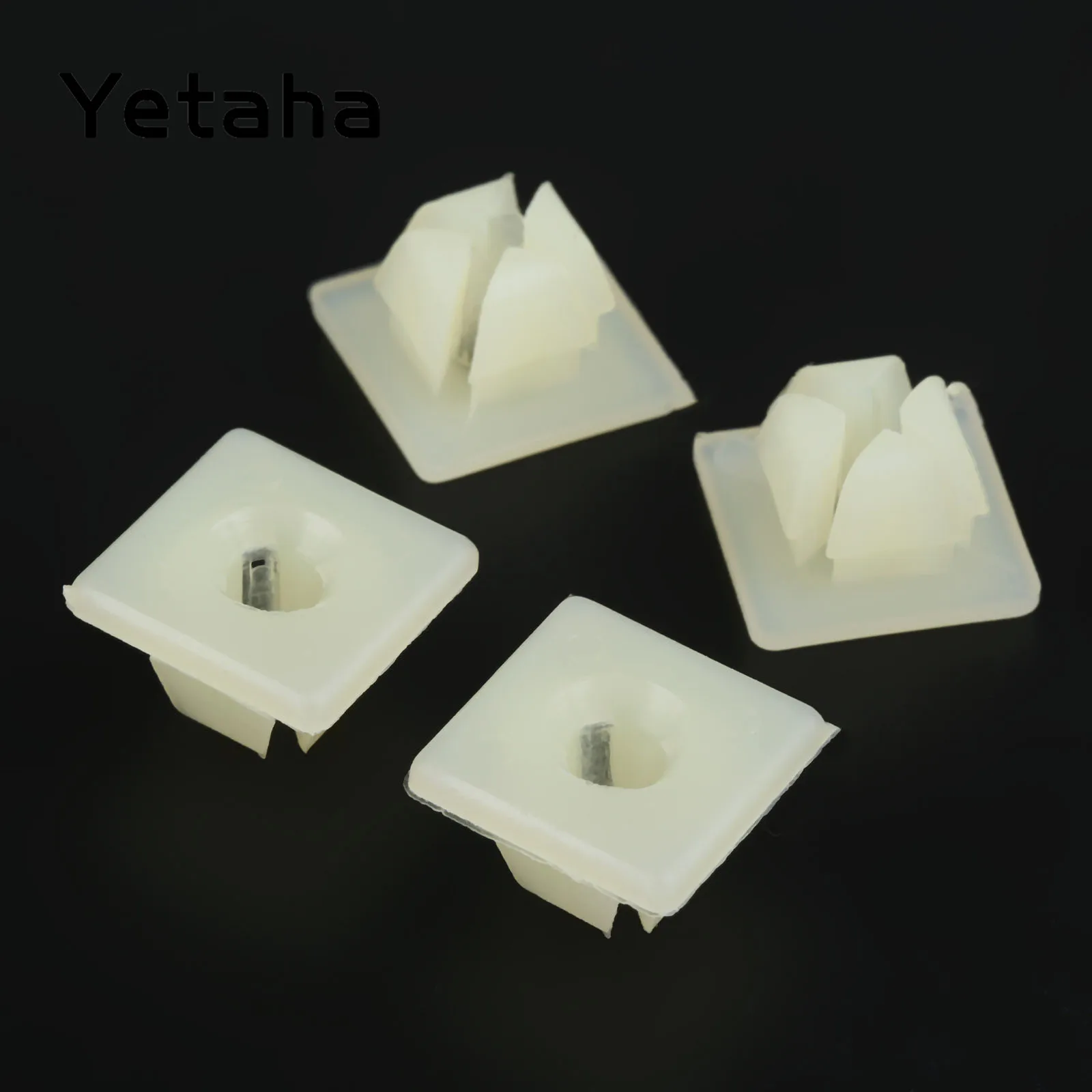 Yetaha 50x нейлоновые удерживающие заклепки бампера номерной знак гайка кронштейн
