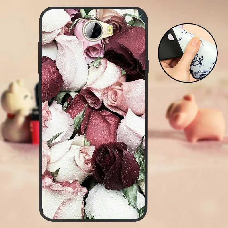 T34 Для huawei Y5 II чехол для huawei Y5 2 Y5II CUN-L21 CUN-U29 задняя крышка Y6 II Компактный Мягкий ТПУ силиконовый чехол для Honor 5A LYO-L21 черный - Цвет: T34