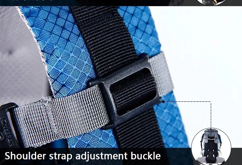 Известный бренд, Лидер продаж, мужские рюкзаки, водонепроницаемый нейлоновый рюкзак для путешествий, альпинизма, мужской рюкзак на молнии, рюкзак 60L; mochila